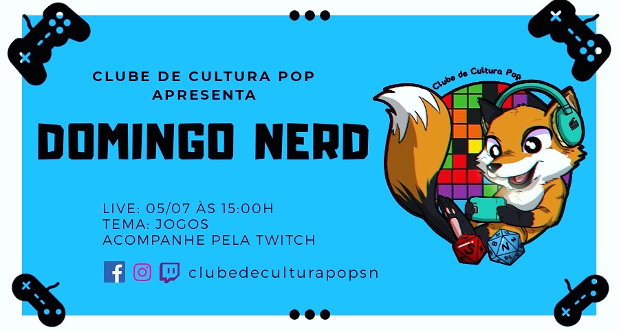 Agenda do fim de semana do Clube de Cultura Pop de Serra Negra